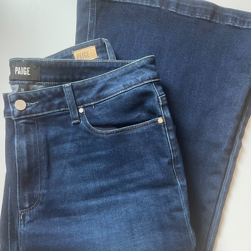PAIGE - GENEVIEVE BOOTCUT JEANS, SIZE 33